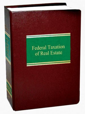 cover image of Federal Taxation of Real Estate